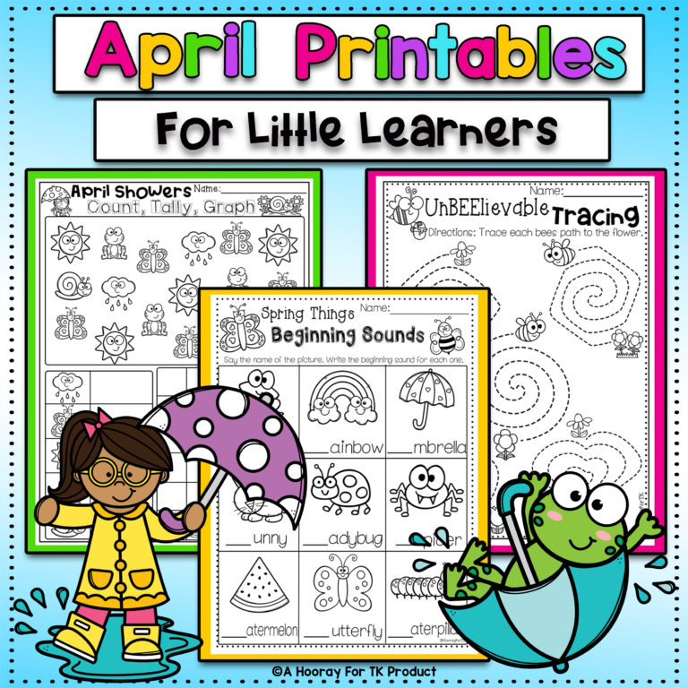 April No Prep Printables: Distance Learning