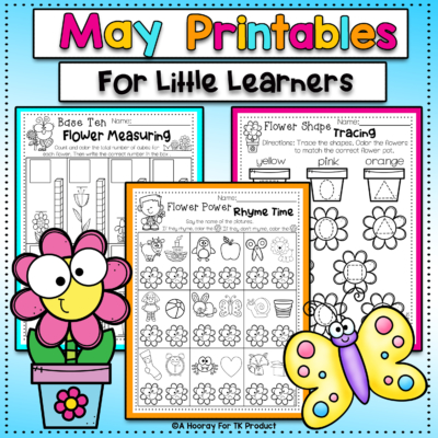 Transitional Kindergarten May Worksheets - Managing Munchkins