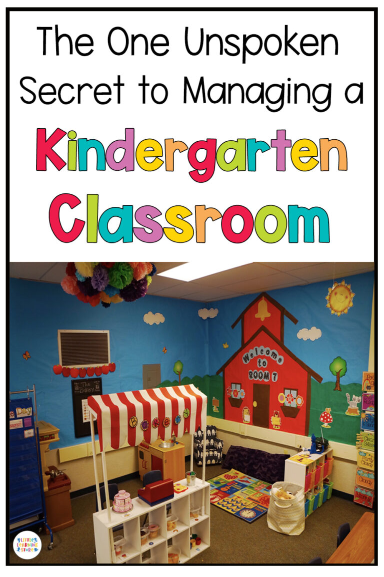 The One Unspoken Secret to Managing a Kindergarten Classroom