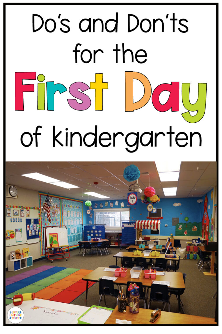 Do’s and Don’ts for the First Day of Kindergarten