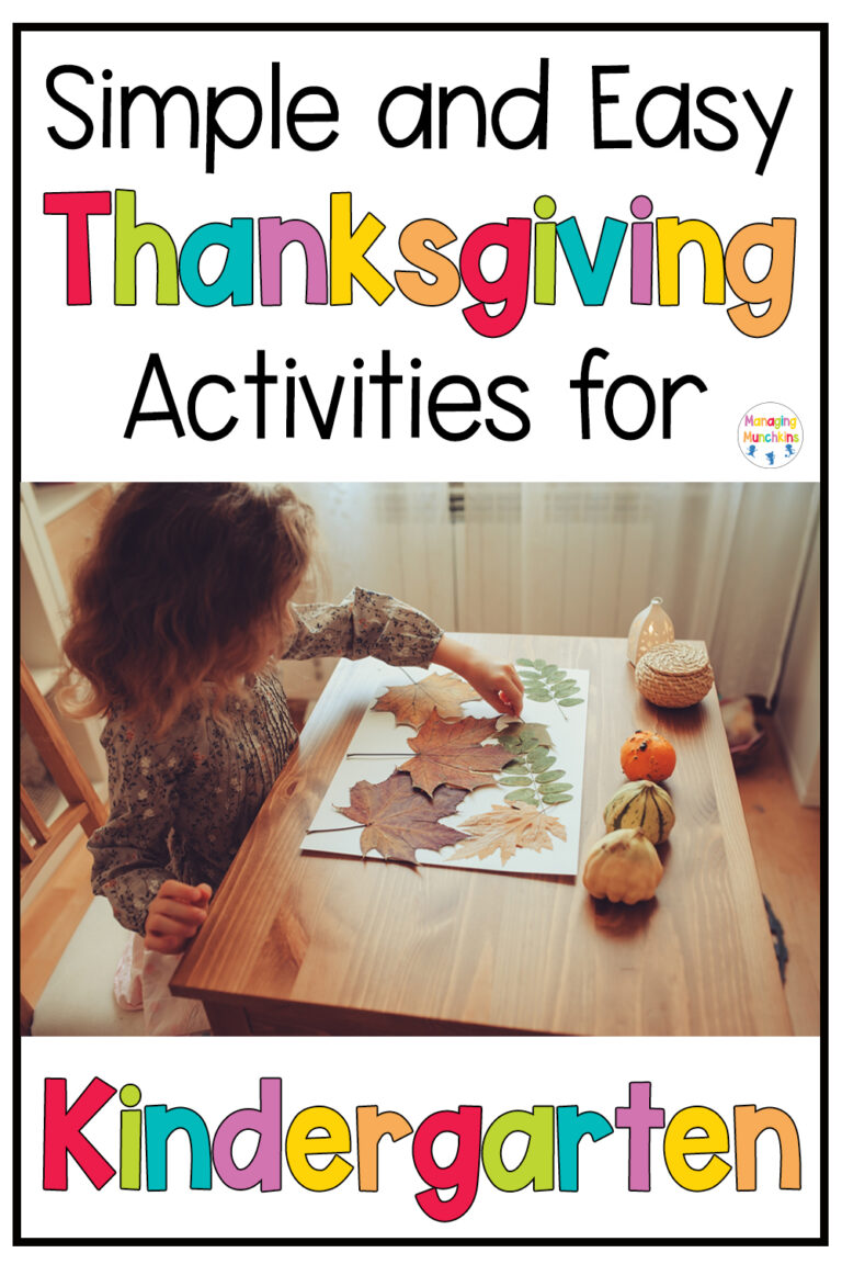 Simple and Easy Thanksgiving Activities for Kindergarten