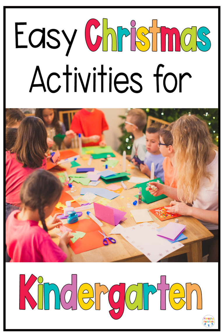 Easy Christmas Activities for Kindergarten