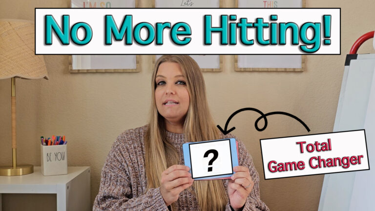 How to Stop Hitting in Your Classroom When Big Feelings Take Over